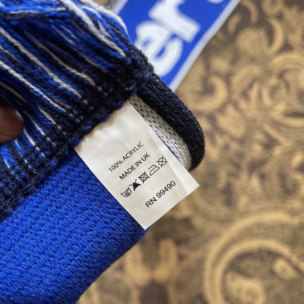 Everton FC Soccer Football Scarf New Blue White Black